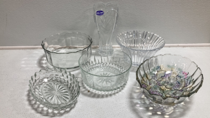 Glass Dishes and Bowls, Crystal Vase