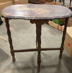 25&rdquo;x30&rdquo; Dark Brown Wooden End Table