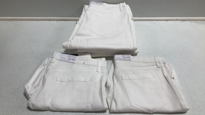 Women&rsquo;s Pants Size 10: (6) White Jeans