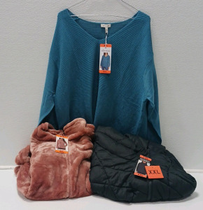 Zip Up Fuzzy Jacket, Vest And Sweater