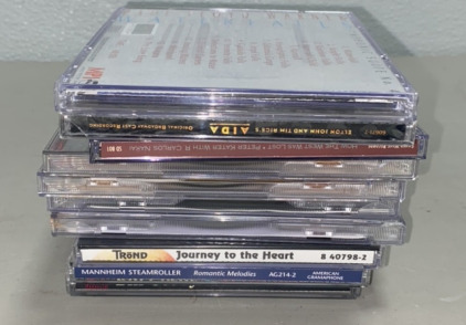 (10) CDS- Bill Cosby At his Best, Trond Journey to the heart, Mannheim Steamroller Romantic Meolodies, and more!