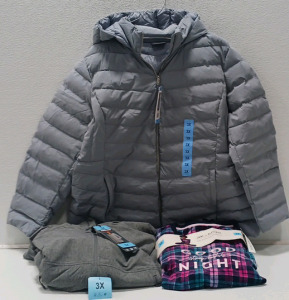 Coat, Fleece Lined Jacket, And Lounge Set