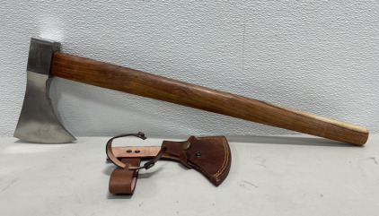 (1) Marbels Rifleman Hawk Belt Axe with Scabbard