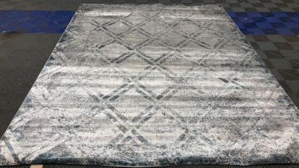 7’10” x 10’ Silver/Blue-Gray Area Rug