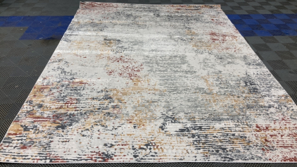 7’10” x 10’ Gray/Multicolor Area Rug