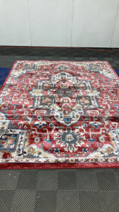 7&rsquo;10&rdquo; x 10&rsquo; Red/Yellow/Blue Area Rug