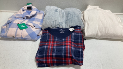 Women’s Clothes Size XL: Plaid Shirt Jacket, Harry Potter Onesie, Cream Plush Robe, 2pc Lounge Set