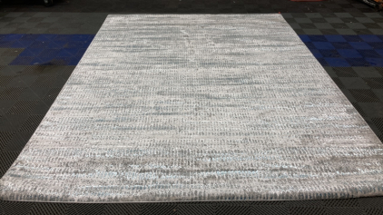 7’10” x 10’ Gray/Blue Area Rug