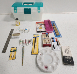 Storage Container, Winsor & Newton Oil & Watercolor Craft Paints, Calligraphy Pens & Accessories And More