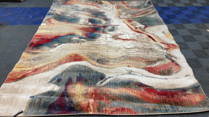 7&rsquo;6&rdquo; x 10&rsquo; Multicolor Abstract Area Rug