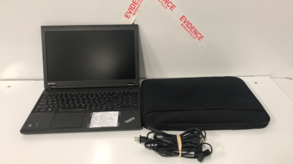 Lenovo Laptop With Cord and Case