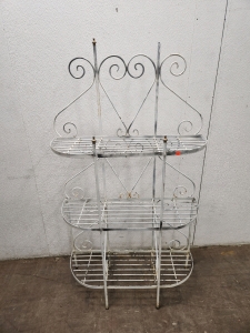 White Metal 3 Tier Shelf