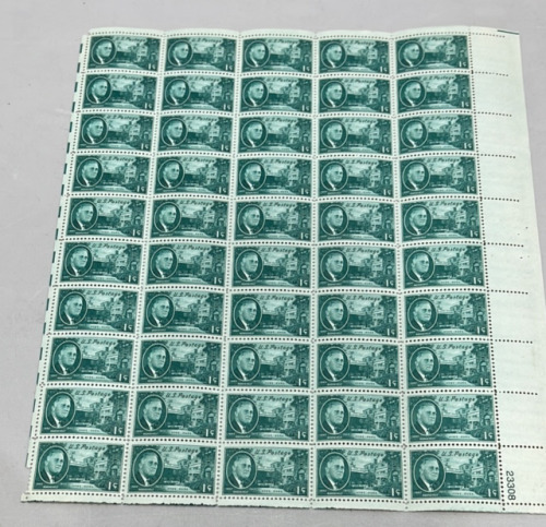 (50)Mint Original Gum 1945 US Issue 1c Franklin D Roosevelt Postage Stamps