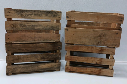 (4) Wood Crates