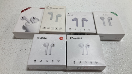(6) Various Wireless Earbuds