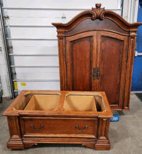 Hutch TV Stand With Drawers