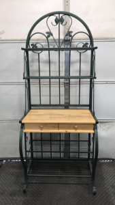 Decorative Metal and Wood Desk