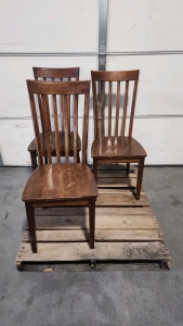 3 Wood Dinning Chairs