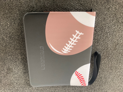 Binder of sports cards