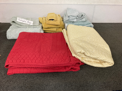 Towels, Frontgate Rug, Sheets, And Blankets