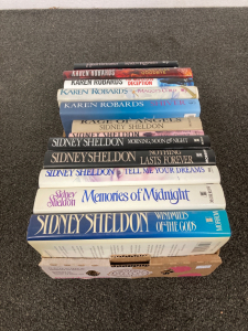 Flat of Sidney Sheldon & Karen Robards Books