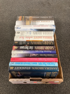 Flat of Sandra Brown Books