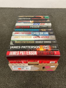 Flat of James Patterson Books