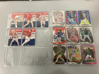 14 baseball cards