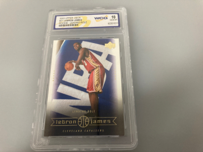 Graded lebron james sports card