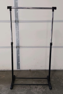 Metal and Plastic Clothing Rack