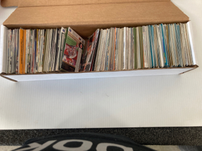 Box of sports cards