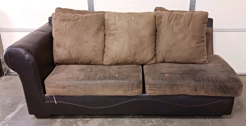 Brown Leather Sofa