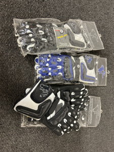 3 Pairs of Riding Gloves sizes Medium and Small