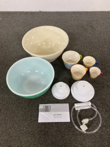 Bowls, Measuring Cups, and Jar Sealer