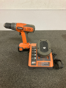 Ridgid Power Drill With Charger And Extra Battery