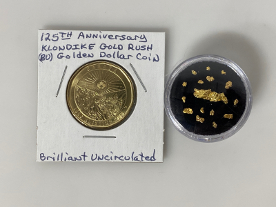 Alaska/ Klondike Gold Nuggets and Klondike Gold Rush Coin