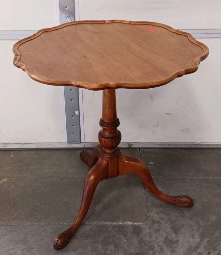 28" H Round Wood Table