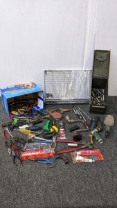 New Shelving Rack, Sockets in Ammo Box, Screwdrivers, Pliers, More