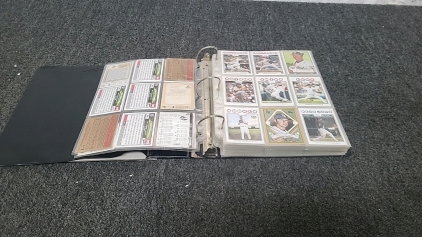 Assortment of Baseball Cards, Motocross Cards and NFL Cards with Additional Card Pages