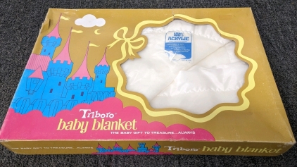 Unused Vintage Baby Blanket