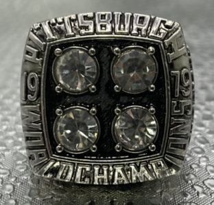 (1) 1979 Pittsburgh Steelers Super Bowl Championship Ring Named To Terry Bradshaw