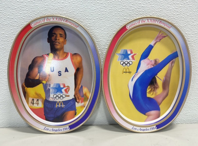 (2) Olympic Platters 1984 Los Angeles XXIII Olympiad