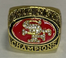 (1) 2012 San Francisco Forty Niners NFC Championship Ring Named To Colin Kapernick