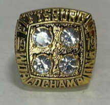 (1) 1979 Pittsburg Steelers Championship Ring Named To Terry Bradshaw