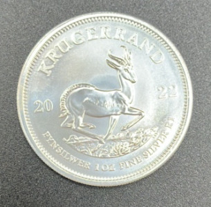 One Ounce Fine Silver Krugerrand Coin