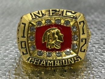 (1) 1972 NFL Washington Redskins NFC Championship Ring Named To Allen