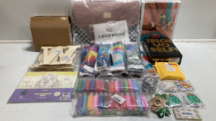 Laptop Bag, Puzzle, Card Game, Diamond Paintings, Puffy Paint, Stickers, Wood Welcome Letters, Plastic Craft Spheres, and more