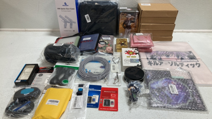 Anime Items, K-Pop Fan Items, Pokémon Cards, D&D Dice, VR Game Gun Cases, Memory Cards, Tablet Cases, and more