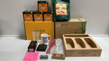 Vahdam Tea: Pumpkin Spice, Variety Box, Vanilla Spiced Chai, Kitchen Wrap Organizer, Stoage Bag Organizer, Espresso Coffee Stirrer, Silicone Molds and more