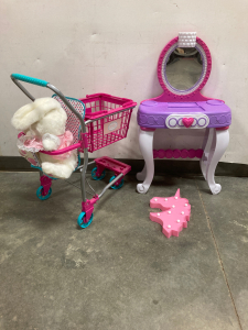 Children's Shopping Cart, Vanity, And More